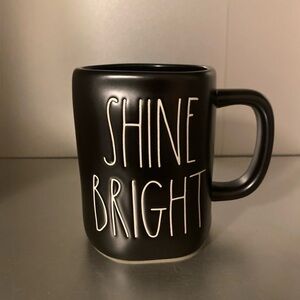New Rae Dunn Black Shine Bright Mug